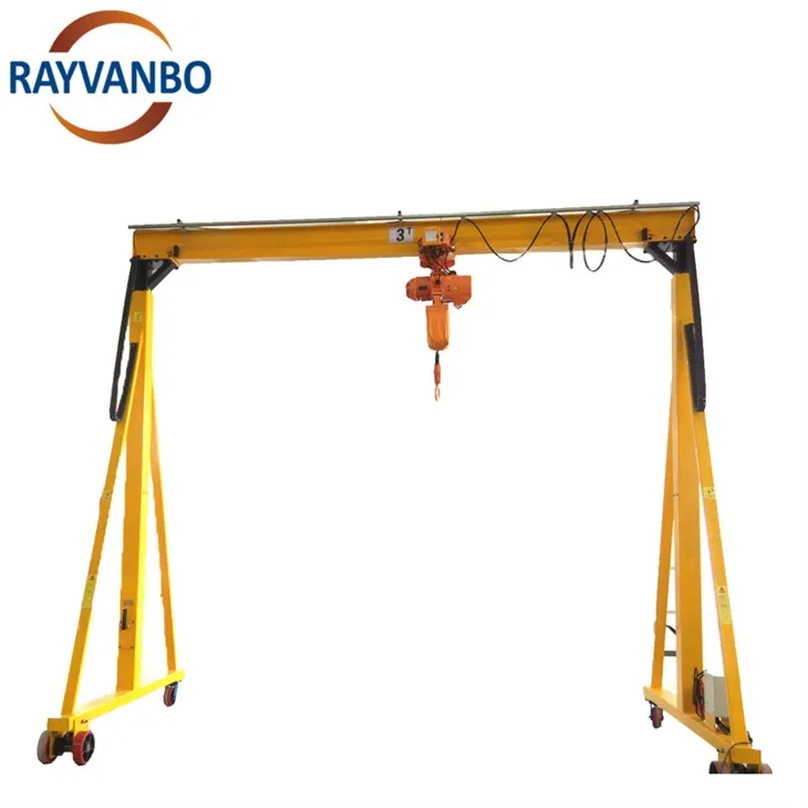 info-1-1 China Supplier 1 Ton 2 Ton 3 Ton 5 Ton 10 Ton Portable Mini Mobile Gantry Crane For Workshop suppliers